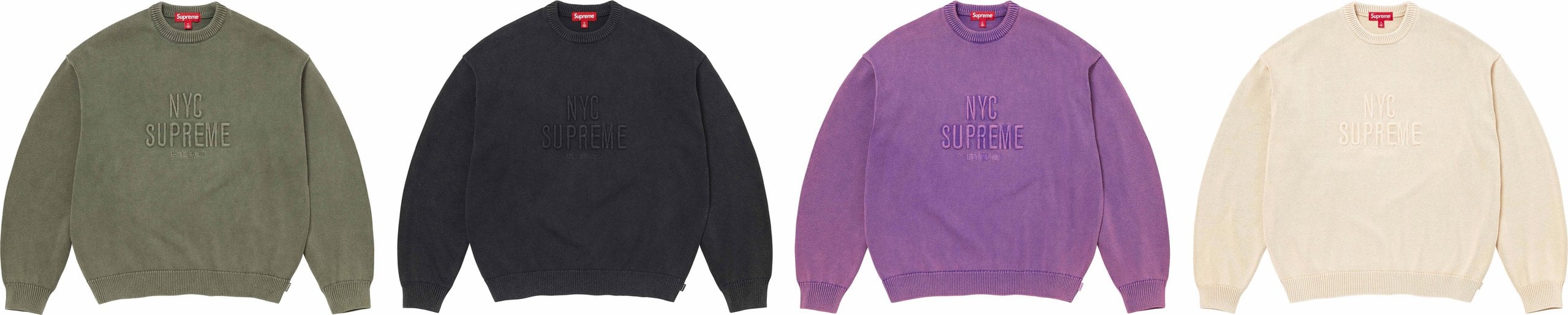 Overdyed Raised Sweater